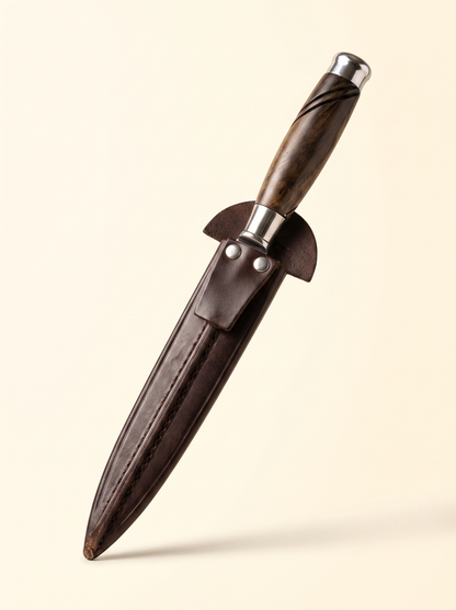 cuchillo cabo torneado